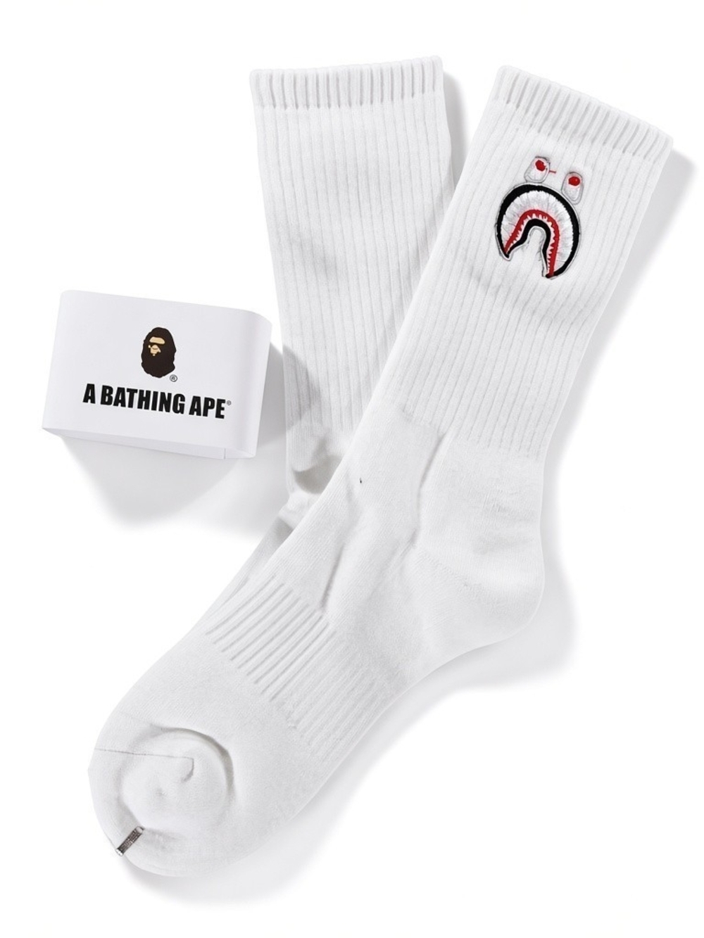 White Bape Socks